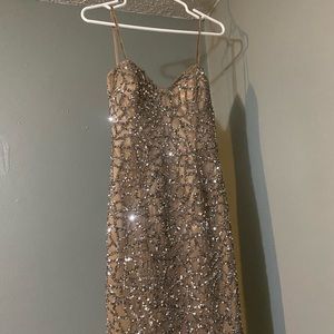 Scala Sequin strapless cocktail dress - Worn Once - Size 4